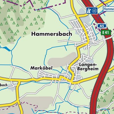 Übersichtsplan Hammersbach