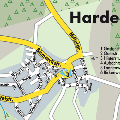 Stadtplan Hardert