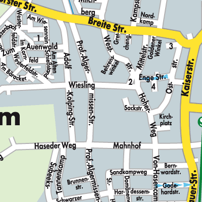 Stadtplan Harsum