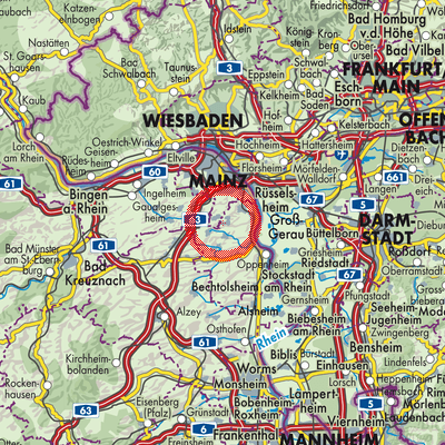 Landkarte Harxheim