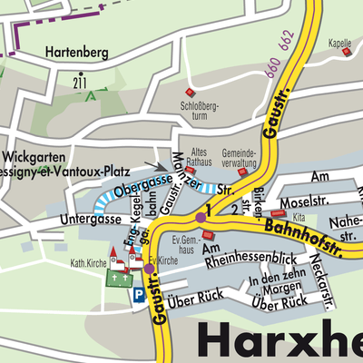 Stadtplan Harxheim
