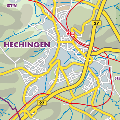 Übersichtsplan Hechingen