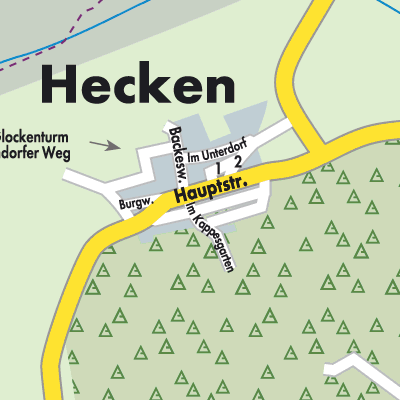 Stadtplan Hecken