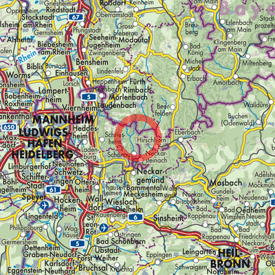 Landkarte Heddesbach