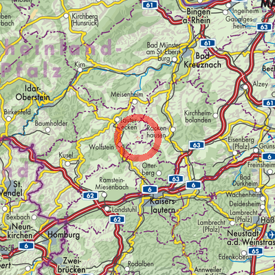 Landkarte Hefersweiler