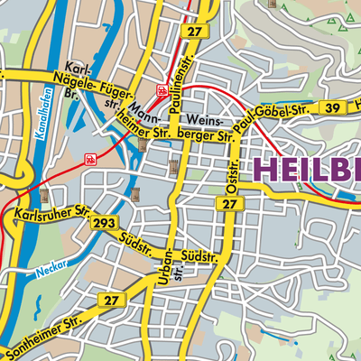 Übersichtsplan Heilbronn