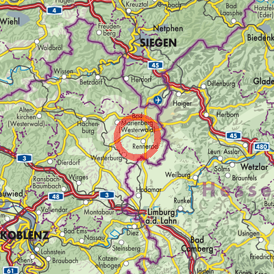 Landkarte Hellenhahn-Schellenberg