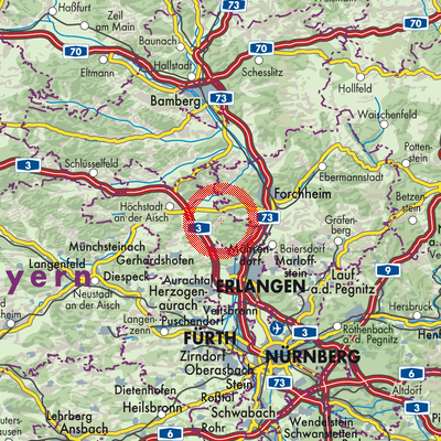 Landkarte Hemhofen