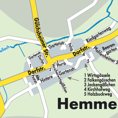 Stadtplan Hemmersheim