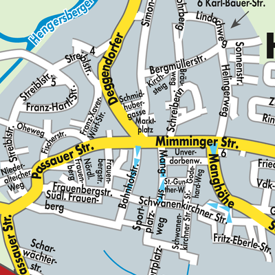 Stadtplan Hengersberg