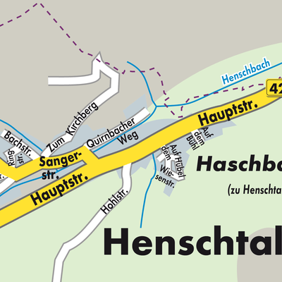 Stadtplan Henschtal