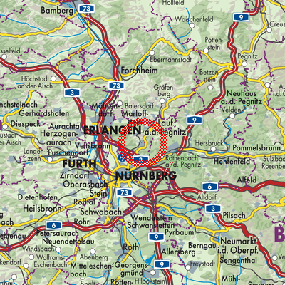 Landkarte Heroldsberg