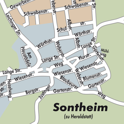 Stadtplan Heroldstatt