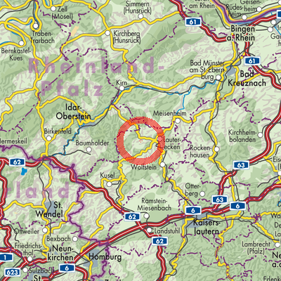 Landkarte Herren-Sulzbach