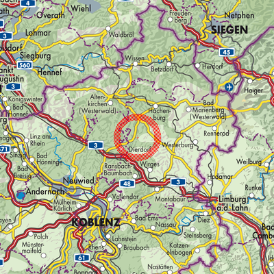 Landkarte Herschbach