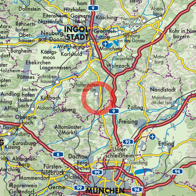 Landkarte Hettenshausen