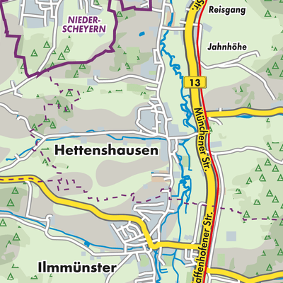 Übersichtsplan Hettenshausen