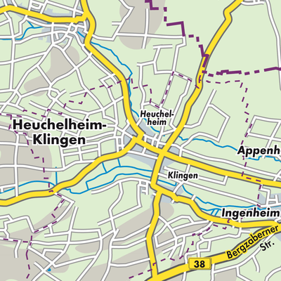 Übersichtsplan Heuchelheim-Klingen