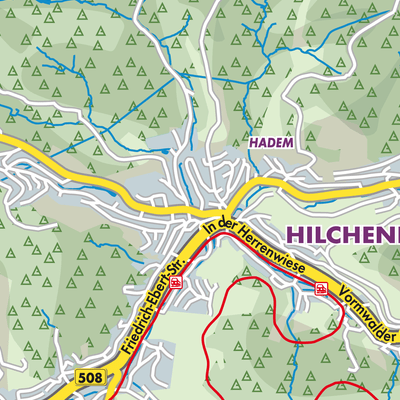 Übersichtsplan Hilchenbach
