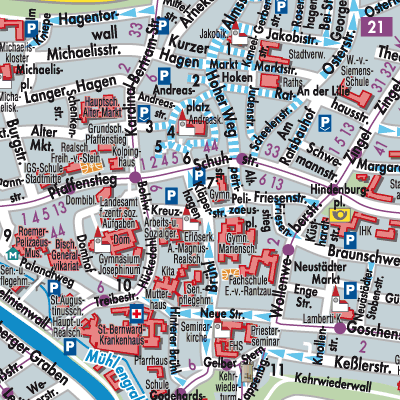 Stadtplan Hildesheim
