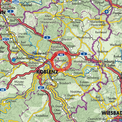 Landkarte Hillscheid