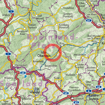 Landkarte Hintertiefenbach