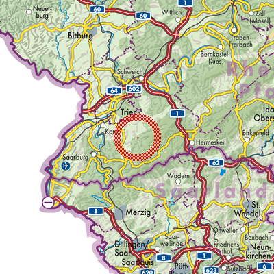 Landkarte Hinzenburg