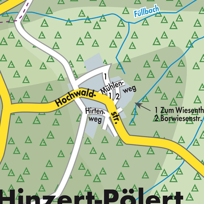 Stadtplan Hinzert-Pölert