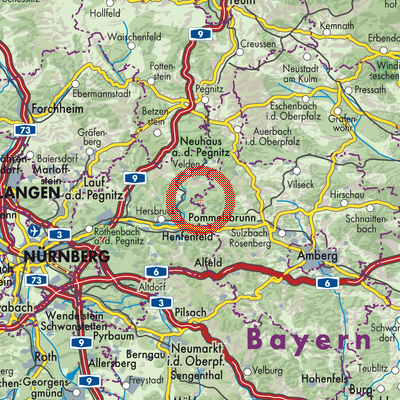 Landkarte Hirschbach