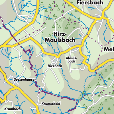 Übersichtsplan Hirz-Maulsbach