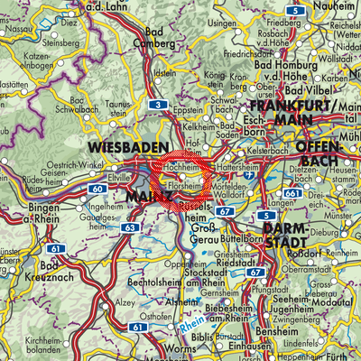 Landkarte Hochheim