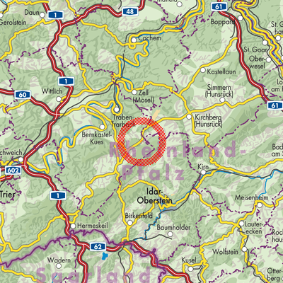 Landkarte Hochscheid