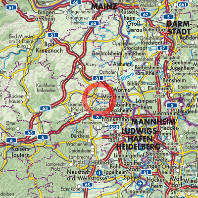 Landkarte Hohen-Sülzen