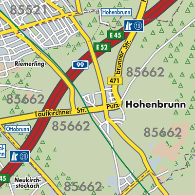 Übersichtsplan Hohenbrunn