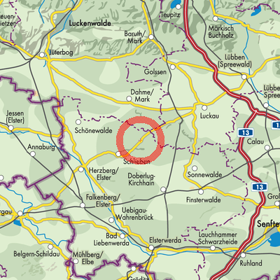 Landkarte Hohenbucko