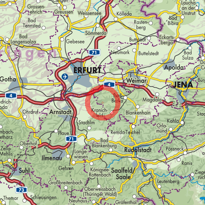 Landkarte Hohenfelden