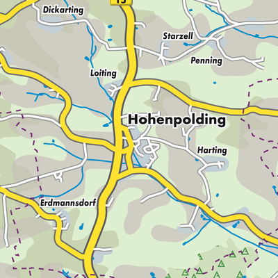 Übersichtsplan Hohenpolding