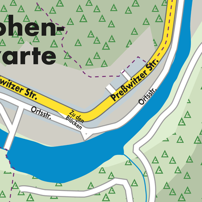 Stadtplan Hohenwarte