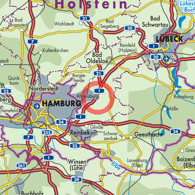 Landkarte Hoisdorf