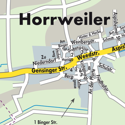 Stadtplan Horrweiler