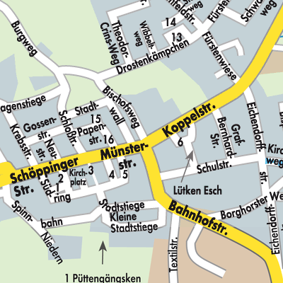 Stadtplan Horstmar