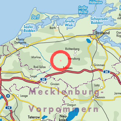 Landkarte Hugoldsdorf