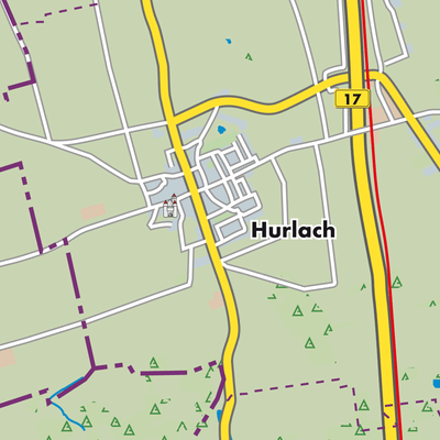Übersichtsplan Hurlach