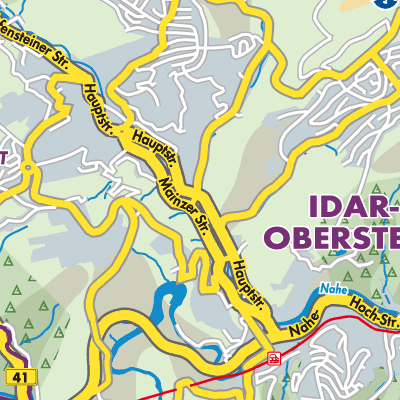 Übersichtsplan Idar-Oberstein