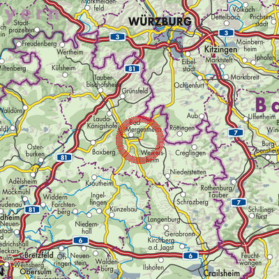 Landkarte Igersheim