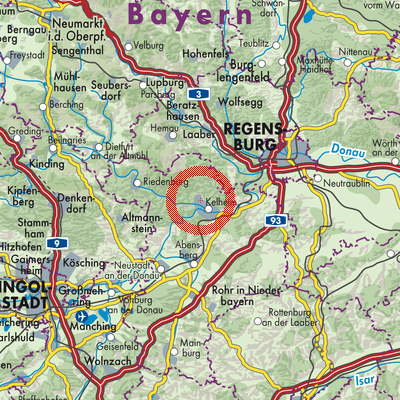 Landkarte Ihrlerstein