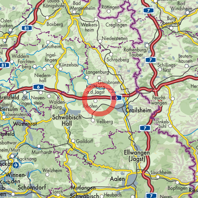 Landkarte Ilshofen