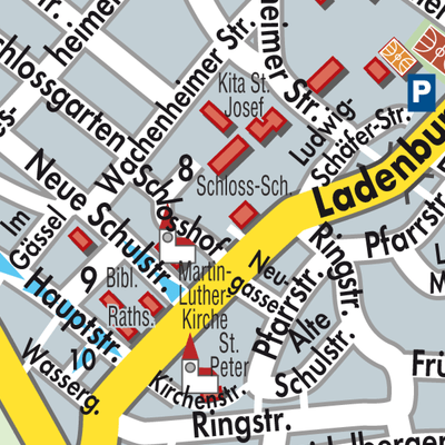 Stadtplan Ilvesheim