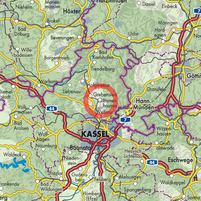 Landkarte Immenhausen