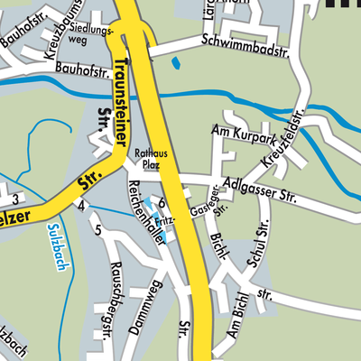 Stadtplan Inzell